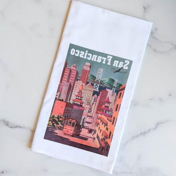 San Francisco Vintage Poster Kitchen Towel